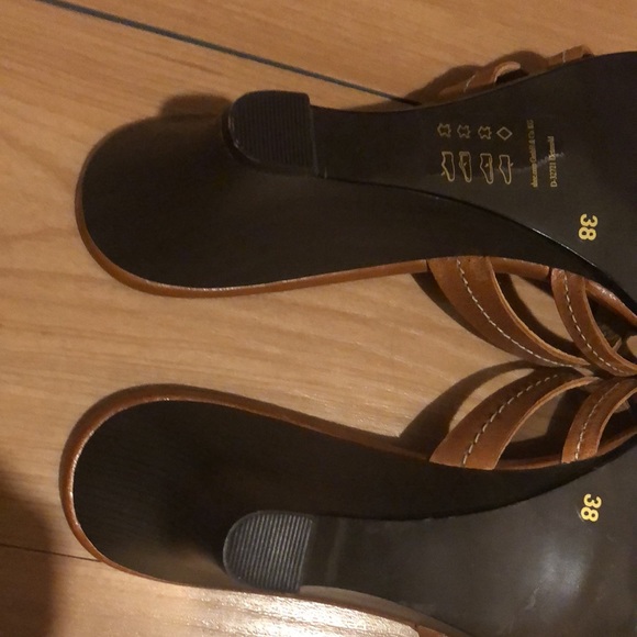 Brown sandal/wedge COMMA‘, EUR 38/US7, new, leather - Picture 7 of 9